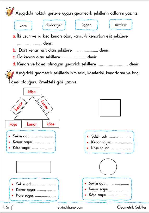 S N F Geometrik Ekiller Konu Anlat M Ve Etkinlikleri Etkinlikhane