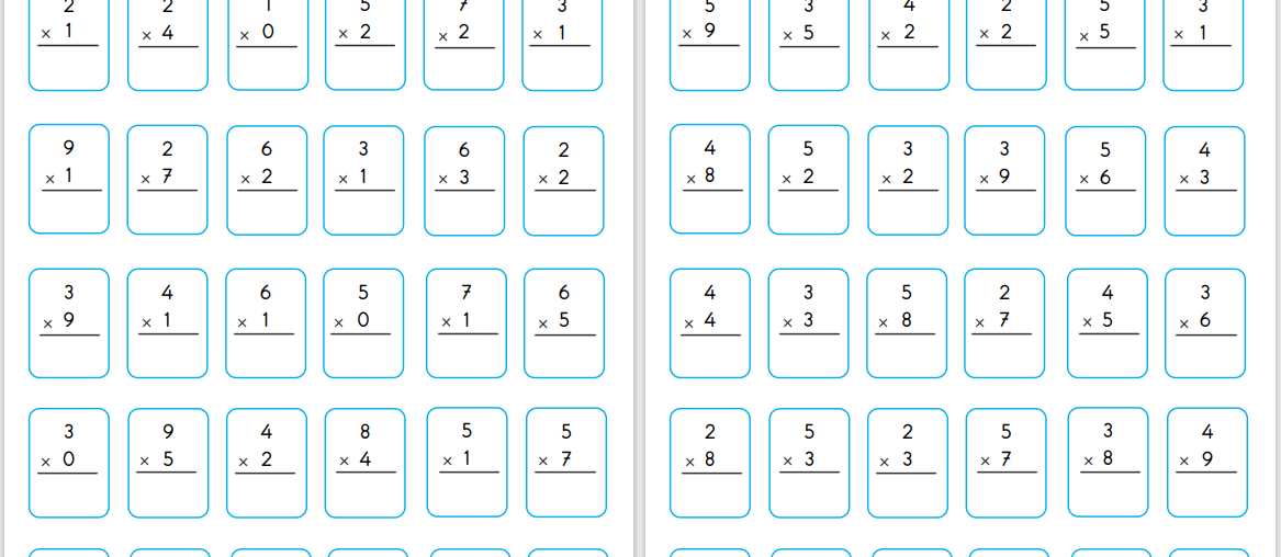 2. Sınıf Çarpma İşlemi Etkinliği 3